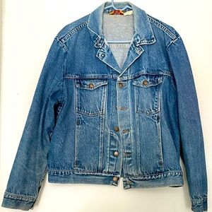 Vintage 1970’s rustler denim jacket,Distressed